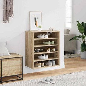 vidaXL Παπουτσοθήκη Sonoma Δρυς 60 x 35 x 70 εκ. από Επεξ. Ξύλο