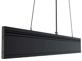 Φωτιστικό Οροφής Γραμμικό VK/04402/120/B/W 119,9x100cm Led 595Lm 25W 3000K IP45 Black VKLed