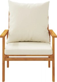 vidaXL Πολυθρόνες Κήπου 2 τεμ. από Μασίφ Ξύλο Ακακίας με Μαξιλάρι