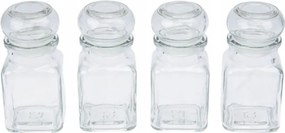 Γυάλινα δοχεία για μπαχαρικά Εxcellent Houseware - 150ml - 4τμχ