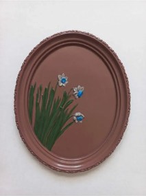 Stewehome οβάλ διακοσμητικό τοίχου από πέτρα 21x17 cm