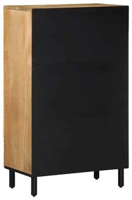 Highboard καφέ 60x33x100 cm μασίφ ξύλο Mango - Καφέ