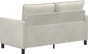 vidaXL Καναπές Κρεμ 156 x 81 x 87,5 εκ Βελούδο