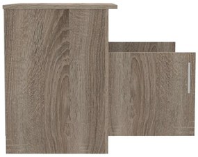 Κομοδίνο Galdow μελαμίνη σε καρυδί απόχρωση 80x45x60εκ 80x45x60 εκ.