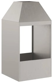 vidaXL Φωτιά Καφέ 50 x 50 x 100 cm Ατσάλι σκληρυθέν στον αέρα