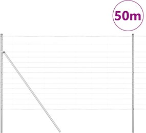 vidaXL Στύλος Περιφράξεων Γαλβανισμένο 50 x 1,4 μ Ατσάλι