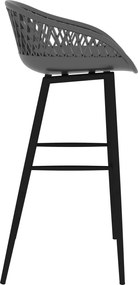 vidaXL Καρέκλες Μπαρ 4 τεμ. Γκρι