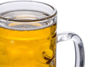 vidaXL Κούπα Μπίρας με Λαβή Γυάλινη 6 Τεμ. 1000 ml