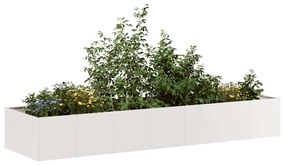 Ζαρντινιέρα 280x80x40 εκ. από Ανοξείδωτο Ατσάλι - Ασήμι