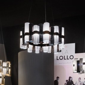 Φωτιστικό Οροφής Led La Lollo L Pewter White Slamp Αλουμίνιο,Πολυπροπυλένιο