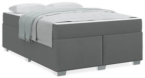 vidaXL Σκελετός Κρεβατιού Άλλο Σκούρο γκρι 160 x 200 cm ύφασμα