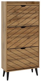 Παπουτσοθήκη Thelma pakoworld 9 ζεύγων sonoma 60x23.8x131.6εκ