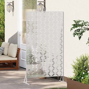 vidaXL Οθόνη Ιδιωτικότητας Γκρι 100 x 50 x 180 εκ. Ατσάλι