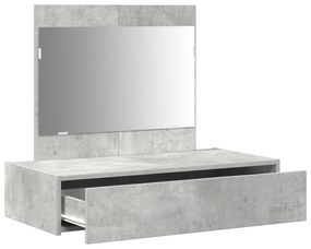 vidaXL Καθρέφτης Τοίχου Γκρι 83x40x70 εκ.