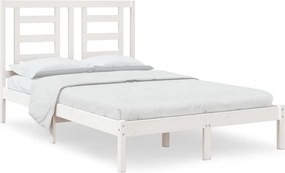 vidaXL Σκελετός Κρεβ. Χωρίς Στρώμα Λευκό 120x200 εκ Μασίφ Πεύκο