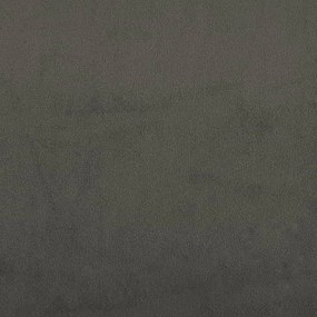 Κρεβάτι Boxspring με Στρώμα Σκούρο Γκρι 180x200 εκ. Βελούδινο - Γκρι