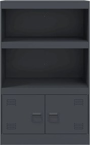 vidaXL Μπουφές Ανθρακί 67x39x107 εκ. από Ατσάλι