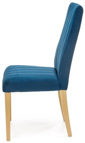 DIEGO 3 chair, color: quilted velvet Stripes - MONOLITH 77 DIOMMI V-PL-N-DIEGO_3-D.MIODOWY-MONOLITH77