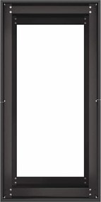 vidaXL Ζαρντινιέρα Μαύρη 40x80x80 εκ. από Χάλυβα