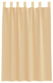 vidaXL Κουρτίνες Voile με βρόχους 2 τεμάχια Άμμος 140x175 cm