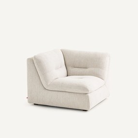 Γωνιακή πολυθρόνα σύνθεσης 90° από ύφασμα τύπου τουίντ, GIULIANO