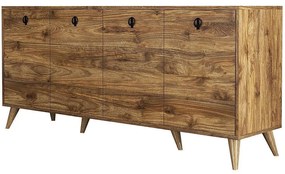 Μπουφές Elite 389MZA1129 180x45x80cm Walnut Particle Board, Melamine