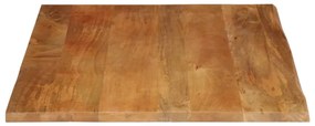 vidaXL Επιφάνεια Τραπεζιού 110x80x3,8 εκ. Live Edge Μασίφ Ξύλο Μάνγκο