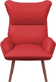vidaXL Πολυθρόνα Κόκκινο 69 x 74 x 93 εκ. Δερματίνη