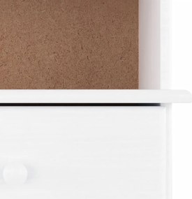 vidaXL Βιβλιοθήκη με Συρτάρια ALTA Λευκή 77x35x186,5 εκ. Μασίφ Πεύκο