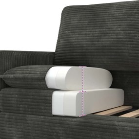 vidaXL Καναπές Ανθρακί 156 x 81 x 87,5 εκ Πολυεστέρας