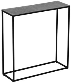 Κονσόλα Anisha 2680189 80x27x80cm Silver Μέταλλο
