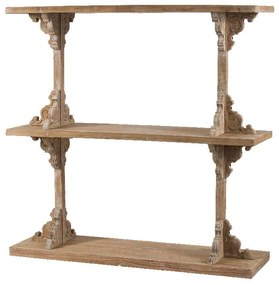 Artekko Fias MDF Ξύλινη Ραφιέρα σε Καφέ Πατίνα (137x40x137)cm Artekko 44993-DS