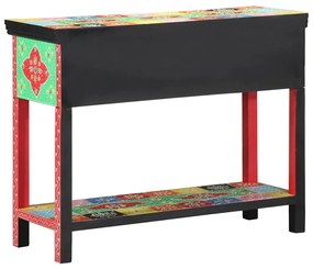 vidaXL Πολύχρωμο Τραπέζι Κονσόλας 100x30x75 εκ. από Στερεό Ξύλο Μάνγκο
