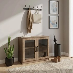Παπουτσοθήκη-ντουλάπι Sapato pakoworld σε oak απόχρωση 80x40x80εκ
