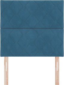 vidaXL Κεφαλάρι Σκούρο Μπλε 90 cm Βελούδο