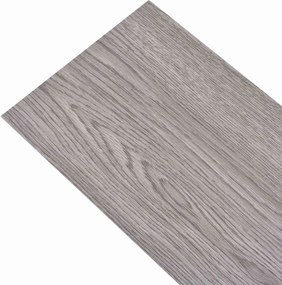 vidaXL Πλάκες Δαπέδου 18 pcs Σκούρο Γκρι 2,51 m² PVC