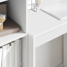 vidaXL Γραφείο Άλλο Λευκό 70 x 40 x 76 εκ. Επεξεργασμένο ξύλο