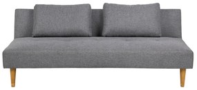 Καναπές κρεβάτι Oakland 469, Αριθμός θέσεων: 3, Ανοιχτό γκρι, 74x180x86cm, 27 kg, Πόδια: Ξύλο, Ξύλο: Καουτσούκ | Epipla1.gr