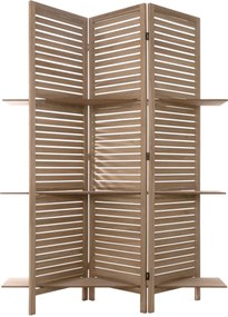 Παραβάν Με 3 Ράφια (120.5x37x170) A-S Wood 157120C