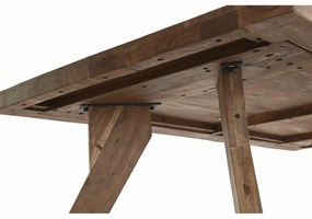 Τραπεζαρία DKD Home Decor Καφέ Φυσικό Ξύλο ξύλο ακακίας 200 x 90 x 77 cm