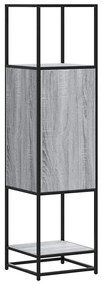 vidaXL Highboard Grey Sonoma Κατασκευασμένο ξύλο και μέταλλο