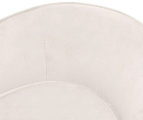 vidaXL Καναπές - Κρεβάτι Σκύλου Κρεμ 69 x 49 x 40 εκ. Βελουτέ
