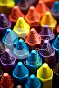 Intra Συλλεκτικό Ξύλινο Παζλ Plywood 4mm - Πολύχρωμα κραγιόνια έτοιμα για χρήση Σε Ξύλινο Κουτί - Διαστάσεις: 10x10 cm – 25 κομμάτια