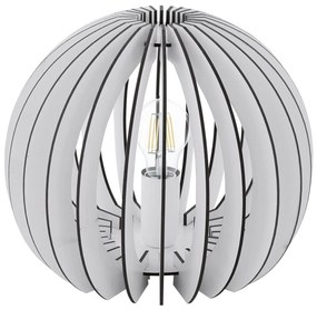 Φωτιστικό Επιτραπέζιο Cossano 94949 White Eglo Metal,Wood