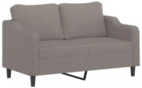 vidaXL Καναπές Διθέσιος Taupe 140 εκ. Υφασμάτινος