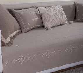 Ριχτάρι Τριθέσιου Figerald Beige 180x300 - Nef-Nef Homeware