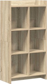 vidaXL Βιβλιοθήκη Sonoma Δρυς 59 x 30 x 111 εκ Επεξεργασμένο Ξύλο