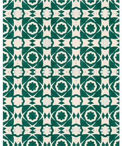 Ταπετσαρία Aegean Tiles Wp30050 52X1000Cm White-Green Mindthegap 52x1000cm