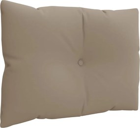 vidaXL Μαξιλάρια Παλέτας 3 τεμ. Taupe Υφασμάτινα