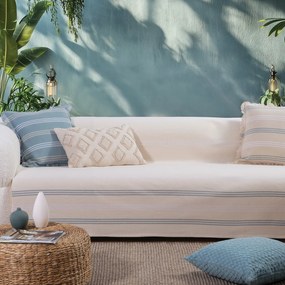 Ριχτάρι Τετραθέσιου Καναπέ (180x350) Nef-Nef Homeware Blue Spirit Natural